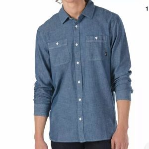 VANS Carlow long sleeve button down size M